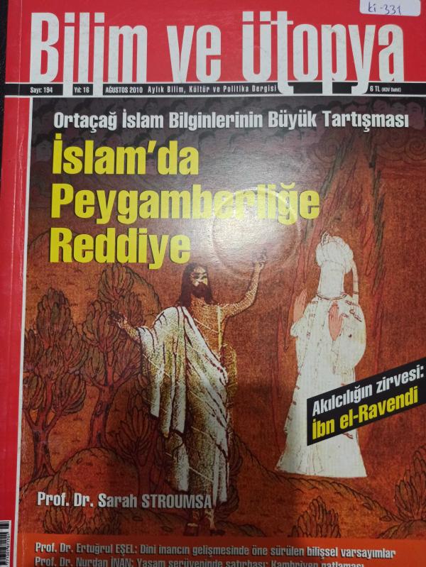 Bilim Ve Ütopya Dergisi Ağustos 2010 Sarah Stroumsa Ertuğrul  