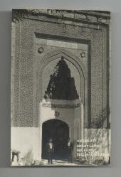 KAYSERİ HUVANT CAMİSİ BATI KAPISI SELÇUKİ ASARINDAN FESLİ ADAMLAR ESKİ FOTOKART...