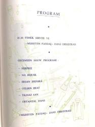 Türkiye Kimya Derneği 57. yıl - Sheraton Hotel / Menü + Program