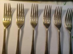 SHEFFIELD EYEWITNESS B- EP 6LI GÜMÜŞ KAPLAMA ÇATAL SETİ  17,5CM 46 GRAM