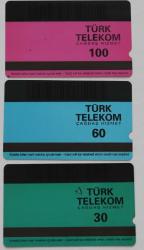 Türk Telekom 2. Yılı Telefon Kartı 3'lü Tam Seri
