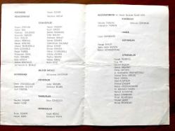 Hz. Mevlana'nın 714. vuslat yılı - Sema ve Mutrip heyeti 1987 / Program