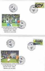 2008 CHELSEA-FENERBAHÇE ŞAMPİYONLAR LİGİ ÇEYREK FİNAL MAÇI ÖZEL DAMGALI 6 ADET ZARF.