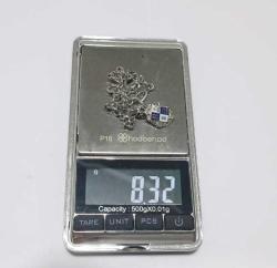 Vintage 10 Ayar Altın 925 Gümüş ve Pırlanta Charm Bilekliği  0090