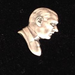 GÜMÜŞ KAPLAMA DARPHANE BASKISI  ROZETİ ,ÇOK ENDER ''ATATÜRK'' GÜMÜŞ KAPLAMA ROZETİ HİÇ KULLANILMAMIŞ KUTUSUNDA 38