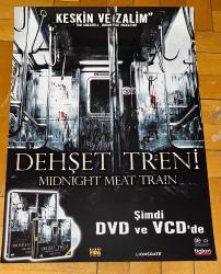 THE MIDNIGHT MEAT TRAIN * DEHŞET TRENİ * CLIVE BARKER * BRADLEY COOPER * 2008 * FİLM DVD VCD TANITIM AFİŞİ / POSTER * 34 x 48 CM