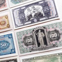 Yunanistan ilk dönem kağıt para seti-1 (1885-1923) 10 Adet