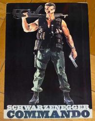 COMMANDO - KOMANDO * ARNOLD SCHWARZENEGGER * 1985 * KARTPOSTAL * 24 x 34 CM