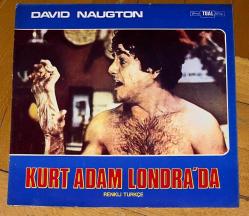 AN AMERICAN WEREWOLF IN LONDON * KURT ADAM LONDRA'DA * DAVID NAUGTON * 1981 * LOBİ KARTI * 23 x 24 CM