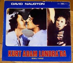 AN AMERICAN WEREWOLF IN LONDON * KURT ADAM LONDRA'DA * DAVID NAUGTON * 1981 * LOBİ KARTI * 23 x 24 CM