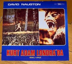 AN AMERICAN WEREWOLF IN LONDON * KURT ADAM LONDRA'DA * DAVID NAUGTON * 1981 * LOBİ KARTI * 23 x 24 CM