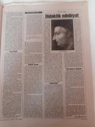 Didaktik Edebiyat - Sahar Khalifa'dan Bir Roman - Kudüs Güncesi- Nevzat Odyakmaz - Bektaşilik - Mevlevilik - Masonluk - Mehmet Ergüven- Cumhuriyet Kitap