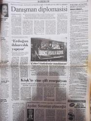 Cumhuriyet Gazetesi - 28 Ekim 2008 - Ertuğrul Kazancı - Muammer Aydın - Mehmet Faraç - Özgen Acar - Ahmet Davutoğlu - Recep Tayyip Erdoğan -