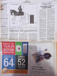 Cumhuriyet Gazetesi - 23 Ekim 2008 - Öner Yağcı - Turhan Selçuk - Tarkan Temur - Orhan Bursalı - Reşat Akar - Elçin Poyrazlar - Necdet Çalışkan -