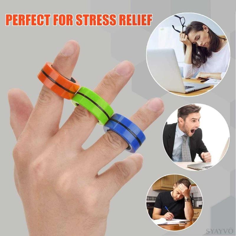 Jstyle 4Pcs Stainless Steel Fidget Band Rings for Women Mens Spinner Rings  Flower Moon Star Cool Rings Stress Relieving Wedding Promise Rings Set  Style 1 Size 5|Amazon.com