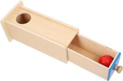 Antika - Wood Montessori Object Ball Box: Ball Drop Toy Box Baby Development Object Permanence Box with Drawer - kitantik - kitaLog