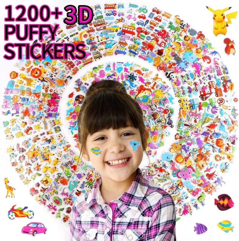Antika - STEFORD 3D Puffy Stickers for Kids,36 Different Sheets-Over 1200+  Cute Puffy Stickers