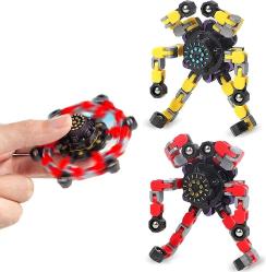 Antika - ALYINH Fingertip Spin Top Toys,Finger Hand Spinner Toy Transformable Chain Mechanical Stress Relief Christmas Birthday Toys Gifts for 3 4 5 6 7 8 9 10 Year Old Boys Girls Toddlers Adults(Red+Yellow) - kitantik - kitaLog