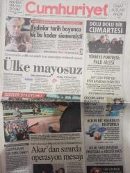 Cumhuriyet Gazetesi - 12 Ocak 2019 - Hulusi Akar - Doğan Ergün - Figen Atalay - Gamze Akdemir - Aysemin Gülmez - Barış Doster - Işık Kansu -
