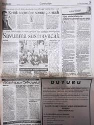 Cumhuriyet Gazetesi - 25 Ocak 2019 - Natalya Ketenci - Zühtü Arslan - Alican Uludağ - Özlem Yüzak - Şehriban Kıraç - Ayça Han - Fenerbahçe - Ersun Yanal -