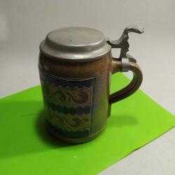 KAPAKLI ALMAN BİRA BARDAĞI-TANKART