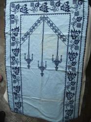 ETAMİN ÜZERİ KANAVİÇE İŞLEME  - -SECCADE