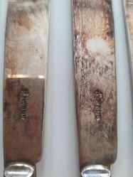 GÜMÜŞ KAPLAMA  BALIK BIÇAK 6 LI SETİ 19.YY HF&CO S HARRISON FISHER EDWARDIAN