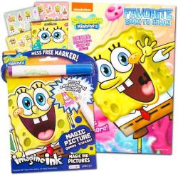 Antika - Spongebob Squarepants Coloring Book Set with Coloring Book, Imagine Ink Mess-Free Coloring Book, and Stickers - kitantik - kitaLog