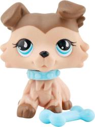 Antika - LPS Collie #893, Brown Body with Blue Eyes with lps Accessories Collar and Bone Rare Old LPS Puppy Dog Action Figure Collectable Pets for Kids Gift - kitantik - kitaLog