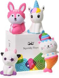 Antika - Mr. Pen- Jumbo Squishies Slow Rising, 4 Pack, Squishy Pack, Squishy Animals, Squeeze Toys for Kids, Squish Toy, Squishy Fidget, Cute Squishies, Squishies Jumbo, Big Squishy - kitantik - kitaLog