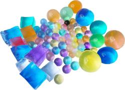 Antika - Water Beads Kit, Non-Toxic Sensory Water Table Toy, and Decoration, Including Giant Gel Beads, Irregular Shape Water Growing Beads, dichroic Beads, Glitter Beads, and Normal Mix Beads - kitantik - kitaLog