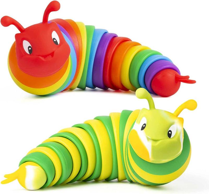 Whatook Fidget Slug Toy, Sensory Slug Fidget Toy for Kids & Adults, Cute  Fidget Caterpillar Worm Toy, Autism Sensory Toys for Autistic Children