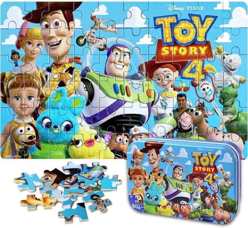 Antika NEILDEN Disney Toy Story Puzzles in a Metal Box 60 Piece