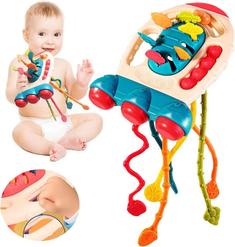 Baby Montessori Toys Pull String Sensory Toys Baby 6 12 Months