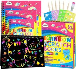 Antika - ZMLM Rainbow Scratch Paper for Kids: Art Craft Magic Paper Gift Set Coloring Drawing Supplies Kit for Teen Age 4-12 Girls Boys Game for Birthday Party Favor| Activity Fun| Learning - kitantik - kitaLog