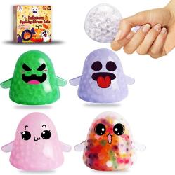 Antika - Squishy Halloween Stress Balls Toy, Halloween Ghost Stress Relief Fidget Ball Toys Filled with Water Beads, Sensory Squeeze Toy for Kid Teens Classroom Rewards Supplies Fillers Gifts - kitantik - kitaLog