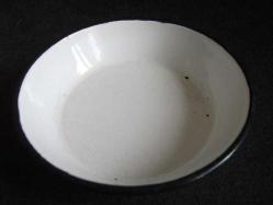 ESKİ EMAYE -  YAYVAN ÇANAK - ÇAPI 16 CM