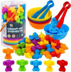 Antika - RAEQKS Counting Koalas Toys Matching Games with Color Sorting Bowls Preschool Learning Activities Manipulatives for Math Educational Montessori Toy Counters Sets for Kids Aged 3+ Year Old Boys Girls - kitantik - kitaLog