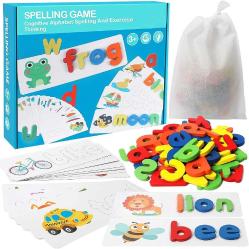 Antika - SANKUU Preschool Learning Educational Toy, See & Spell Matching Letter Toy Shape & Color Recognition Game, Preschool Learning Activities for 3 4 5 6 Years Old Boys and Girls - kitantik - kitaLog