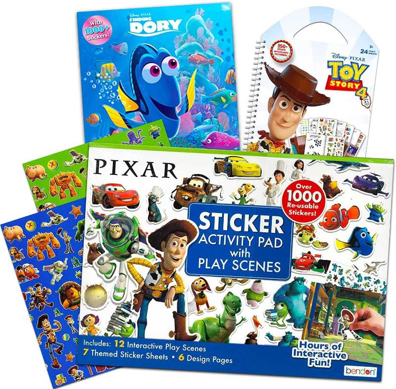 Sticker Books For Kids, Sticker Scene Books, Disney Sticker Book