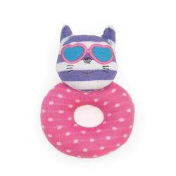 Antika - Organic Farm Buddies Apple Park Catnap Kitty Teething Rattle, Baby Toy for Infants - Hypoallergenic, 100% Organic Cotton - kitantik - kitaLog