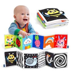 Antika - Baby Toys 0-6-12 Months Boy Girl Gifts，Infant Tummy Time Toys 0-3-6 Months, Black and White High Contrast Soft Baby Books for 0-6 Months, Montessori Senory Toys for Babies 6-12 Months Newborn Toys - kitantik - kitaLog