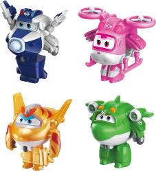 Antika - Super Wings 2" Transform-a-Bot 4-Pack, Supercharged Paul, Dizzy, Golden Boy, Mira, Airplane Toys Mini Action Figures, Preschool Toys for 3 4 5 Year Old Kids, Transformer Toys Birthday Gifts for Kids - kitantik - kitaLog