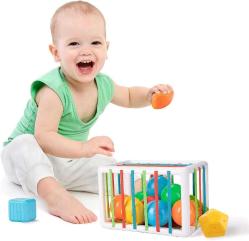 Antika - Montessori Sensory Toys for 1 Year Old Boy and Girl, Baby Shape Sorting Bin Gifts for 12 Months, Early Learning Educational Toddler Bath Toys for Toddlers - kitantik - kitaLog