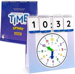 Antika - SPARK INNOVATIONS Learning Clock Teach Telling The Time Homeschool and Classroom Teaching Resources Educational Supplies Interactive Digital and Analog Clock Activity Set for Home and School - kitantik - kitaLog