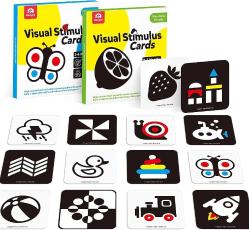Antika - Coogam High Contrast Flashcards for Baby, Black and White Visual Stimulation Cards Educational Activities Card for Newborn Brain Development Infants Toddlers Toys Gift - kitantik - kitaLog