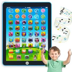 Antika - Kids Learning Pad/Tablet Interactive Toddler Toys with Words Numbers Alphabets Music Electronic Educational Toy for Preschool Boys & Girls 3-8 Years Old (Blue) - kitantik - kitaLog