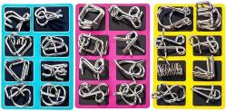 Antika - elecnewell IQ Puzzle Brain Teaser Set of 24 Brain Teasers Metal Wire Puzzle Toys - Assorted Metal Puzzle Toys for Gifts, Party Favors, Prizes, Disentanglement Puzzle Unlock Interlock Toys - kitantik - kitaLog