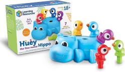 Antika - Learning Resources Huey The Fine Motor Hippo, Fine Motor Toy for Toddlers, Develops Counting and Color Recognition, Educational Toys for Toddlers, 7 pieces, Ages 18 mos+ - kitantik - kitaLog