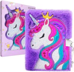 Antika - Unicorn Diary for Girls with Lock and Keys, Unicorn Journal, Magic Unicorn Notebook for Kids and Adults, Plush Secret Diary Lined Notebook 160 Pages for Writing and Drawing, Unicorn Gifts For Girls - kitantik - kitaLog